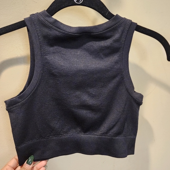 Pro-Fit Women's Black Athletic Crop Top Sport Bra size M - Picture 3 of 7